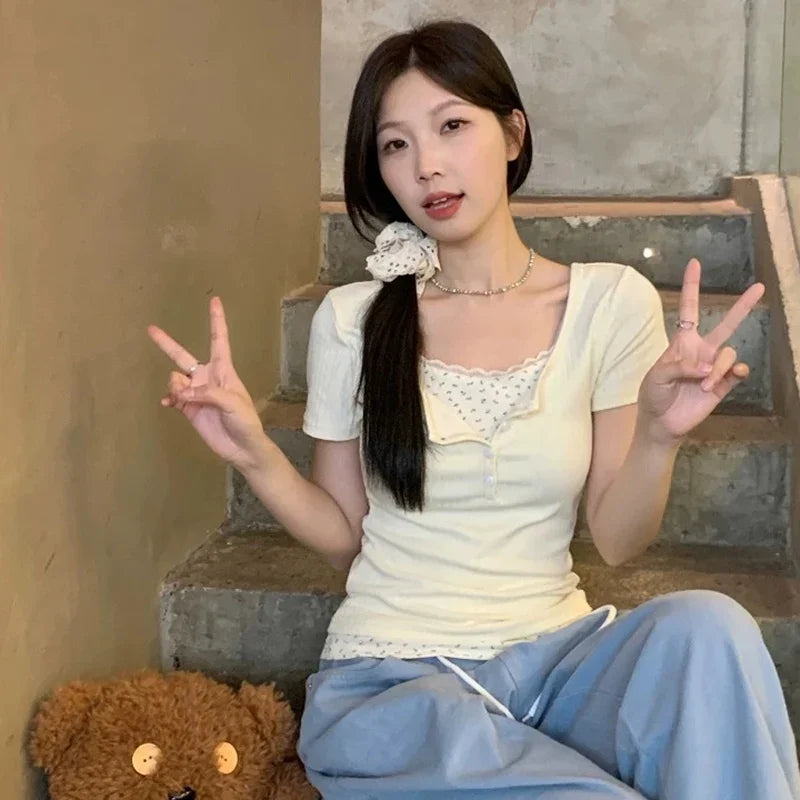 Sweet Button Blouse