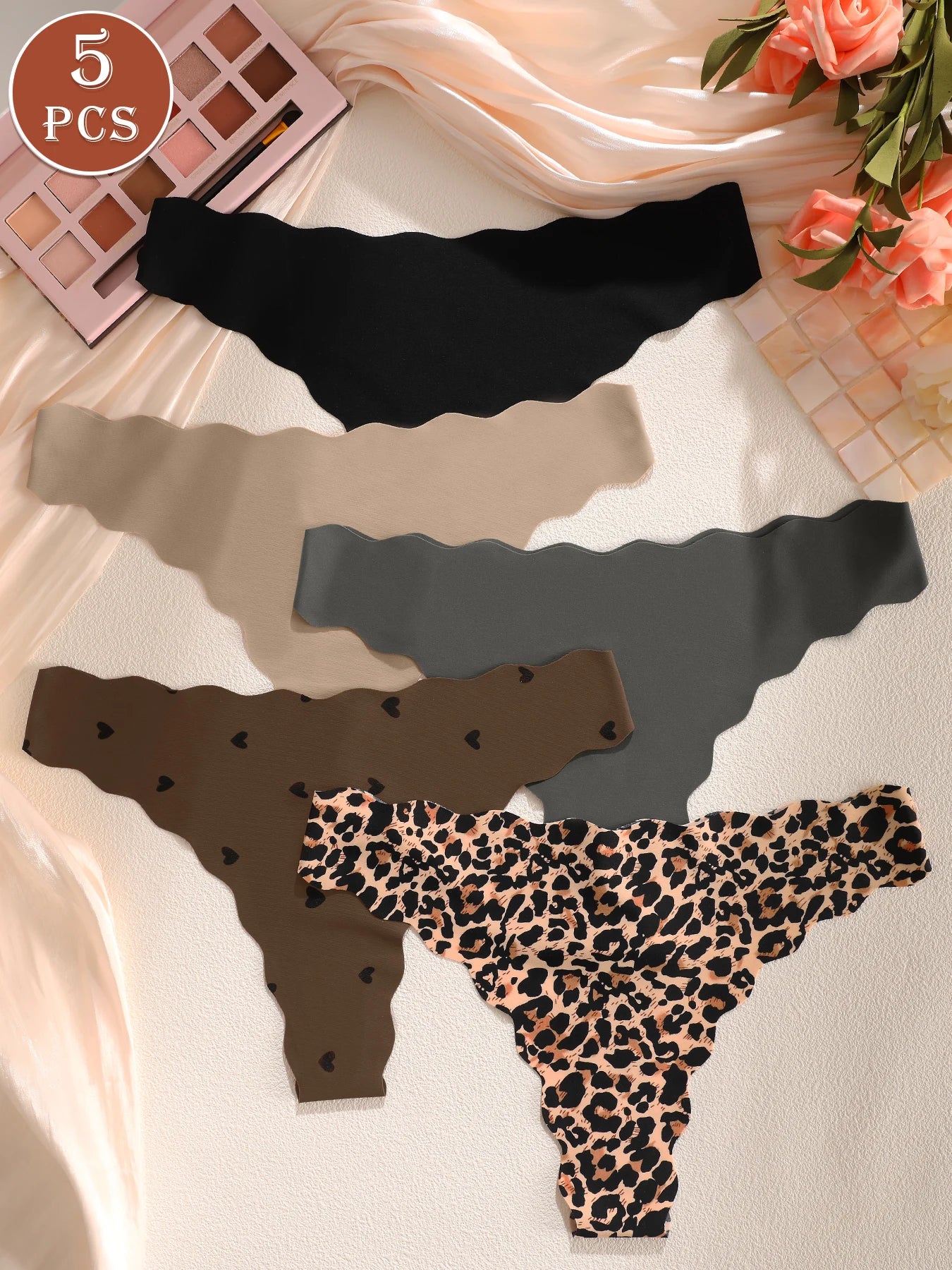 Chic Print Underwear Set