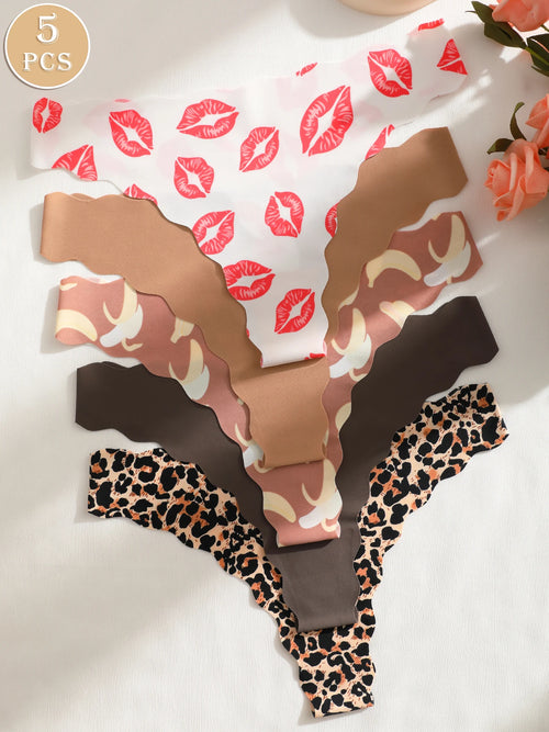 Chic Print Underwear Set
