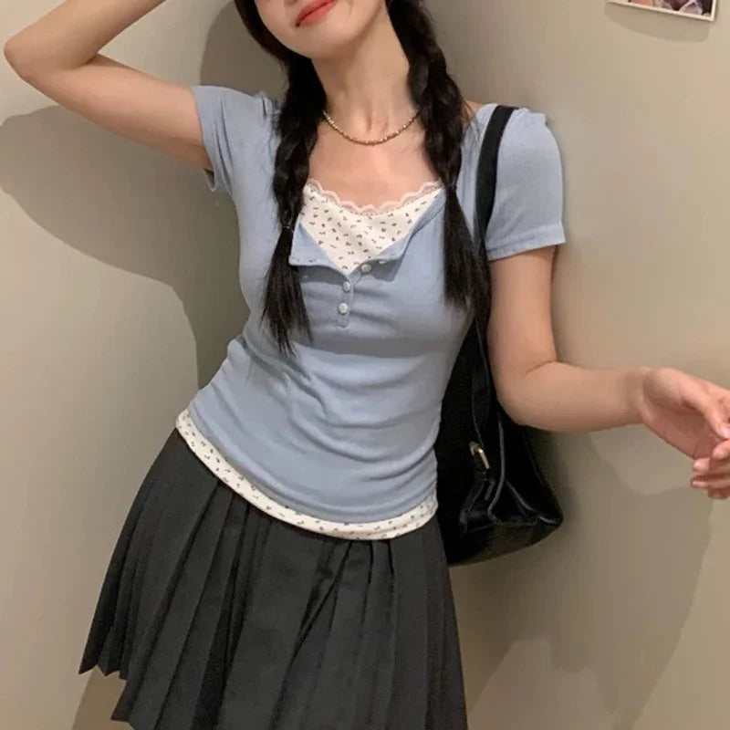 Sweet Button Blouse